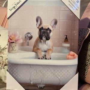 NWT Frenchie Canvas Luxury Wall Art